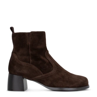 Women's Brown Suede Ankle Boots GB 5350016 BRS