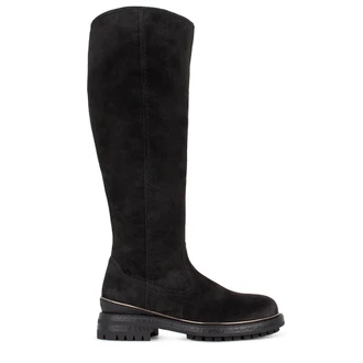 Women's Grey Suede Boots GS 5425516 DGS