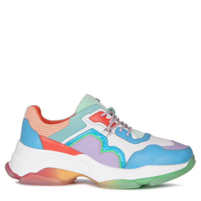 rainbow colored women's shoes