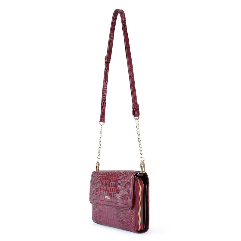 burgundy mini bag