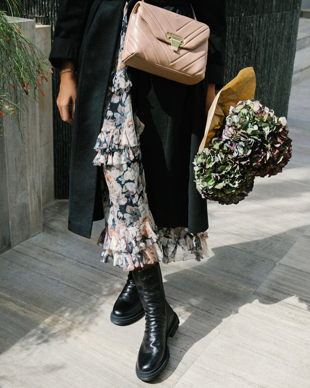 Women's Black Pleated Ankle Boots GP 5322210 BLI