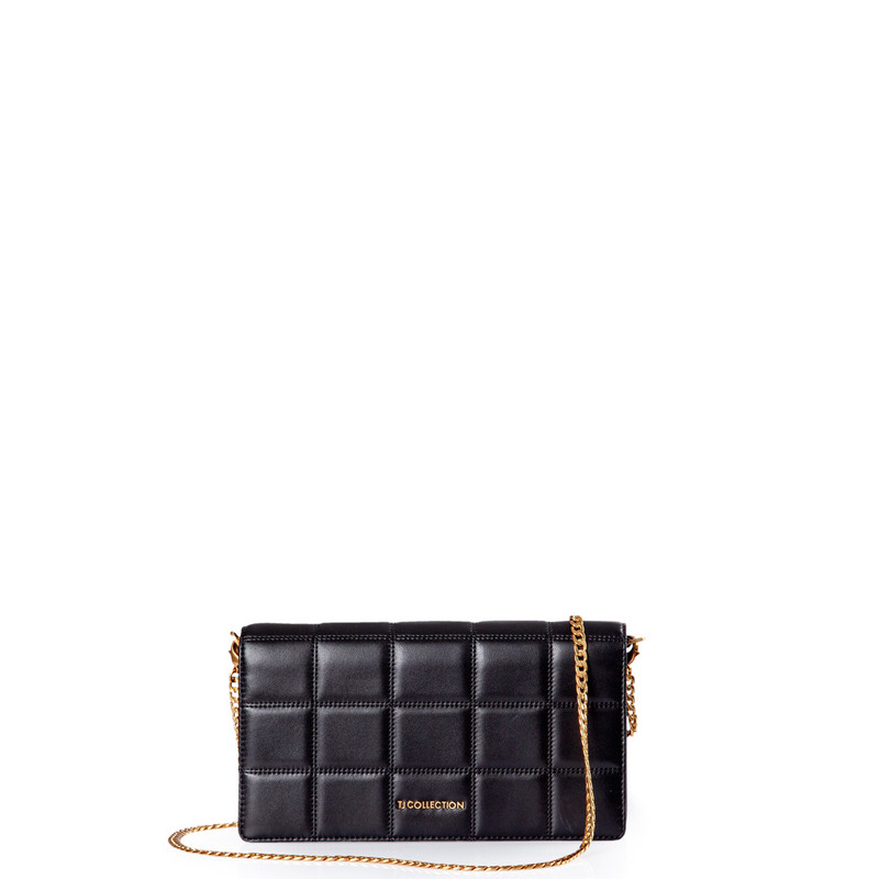 Black Leather Palermo Clutch Bag YT 5148810 BLZ
