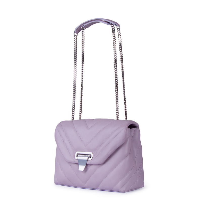 Tender Lilac Leather Vittoria Bag YT 5218811 LLI