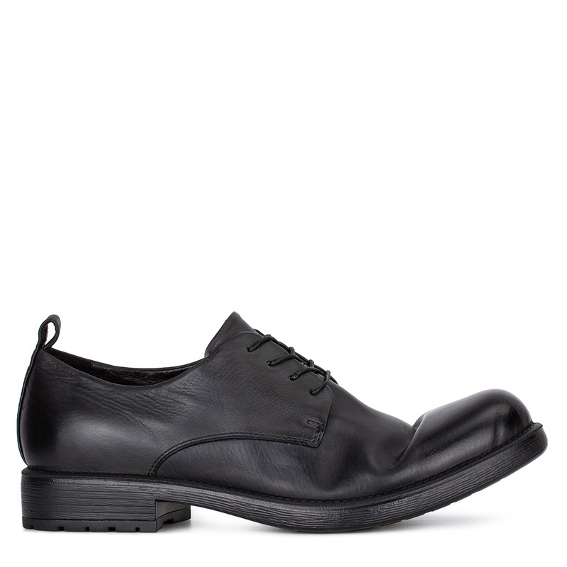 Men’s Grey Leather Derby Shoes MP 7218012 DGA