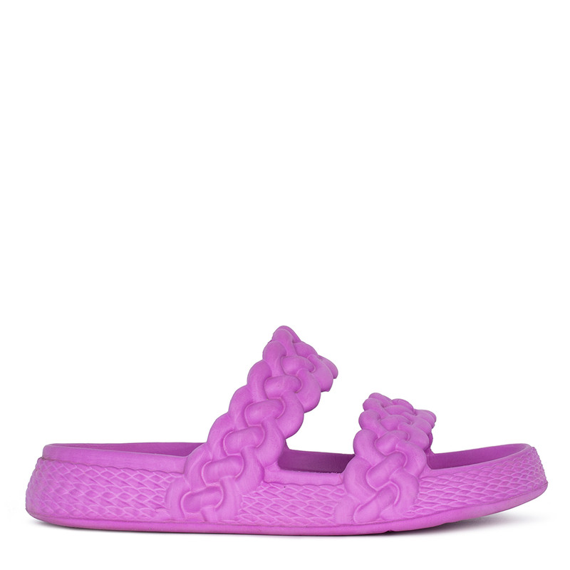 Women's Pink Ibiza Sandals With Woven Straps MU 5121023 FXA
