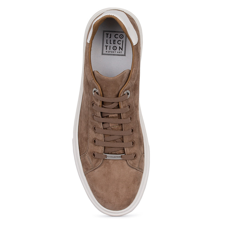 Men's Brown and Beige Elastic Lace Keds TO 7201913 TNS