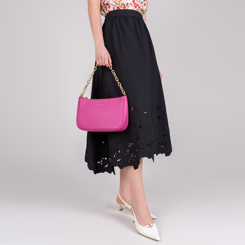 Leather Pink Amalfi bag with a Chain YG 5148813 FXZ