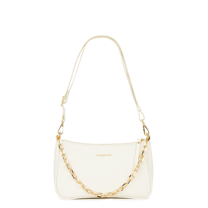 Leather White Amalfi Mini bag with a Chain YG 5148813 WHZ