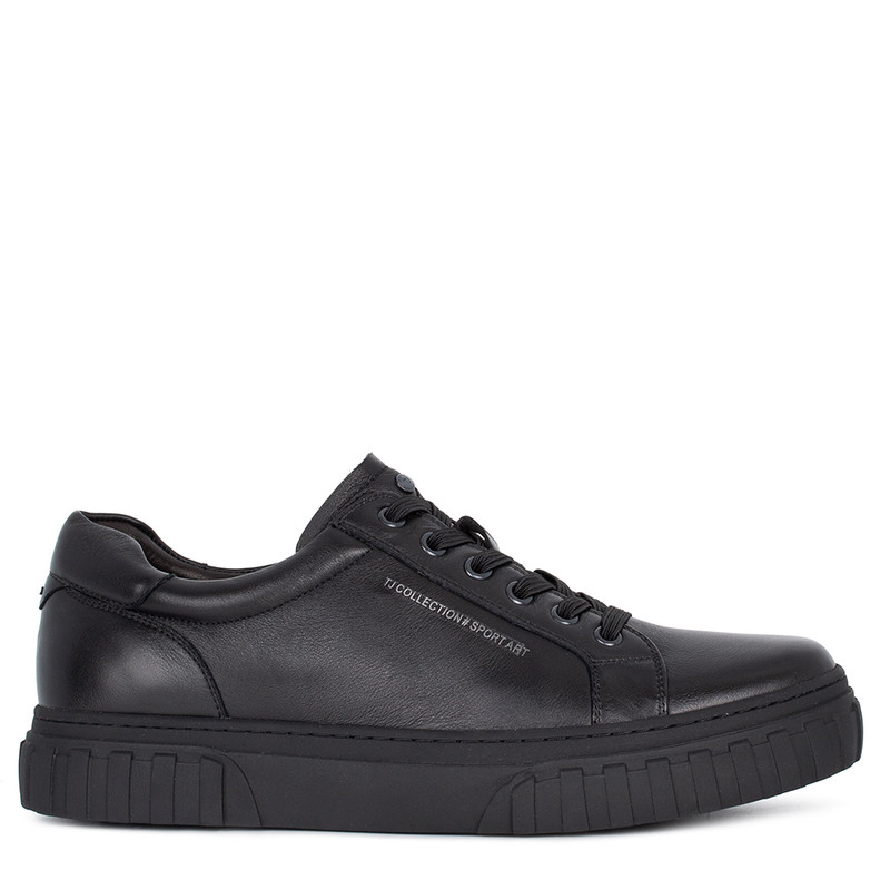 Men's Black Leather Keds TL 7219813 BLI