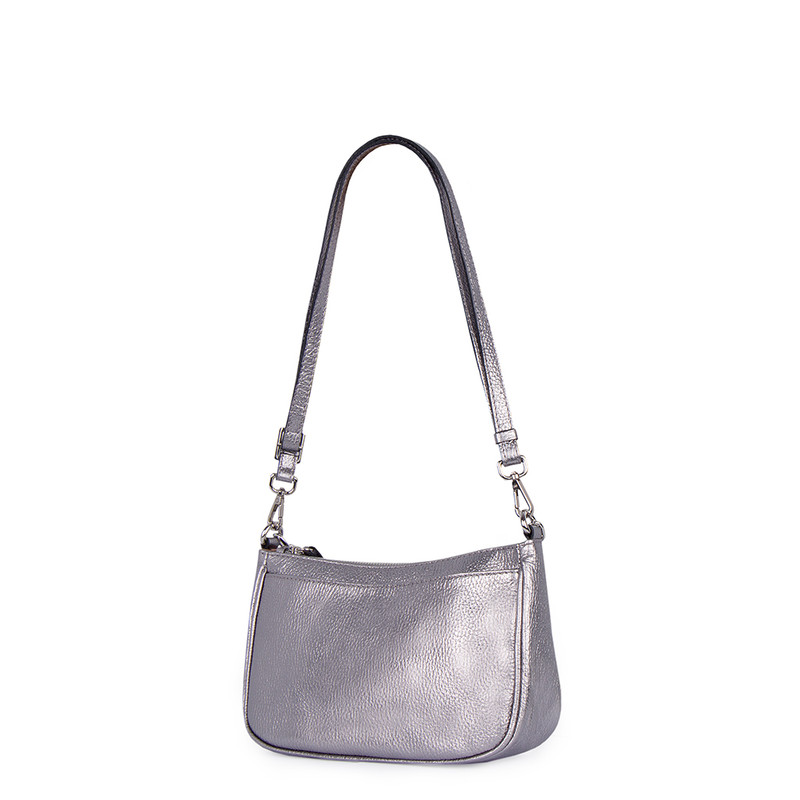 Women's Silver Leather Amalfi Bag YG 5148813 SLZ