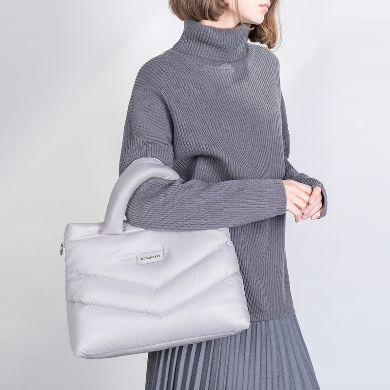 Pearl Grey Textile Cloud Bag YT 5368824 LGF Pearl Grey Textile Cloud Bag YT 5368824 LGF