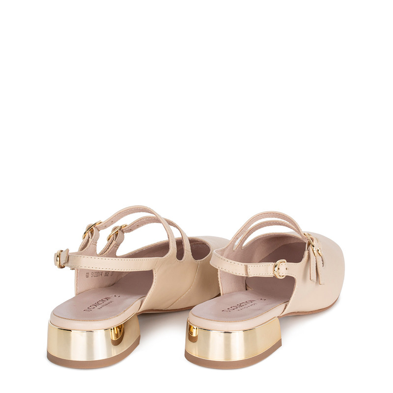 Women's Strappy Beige Mary Janes GD 5122014 BGE