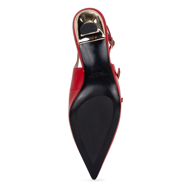 Women's Red Slingback Kitten Heels GF 5144824 RDP