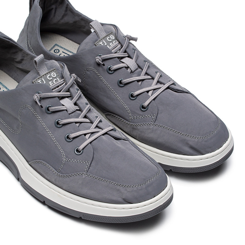 Men's Grey-Blue Waterproof Textile Sneakers TL 7212924 BUG