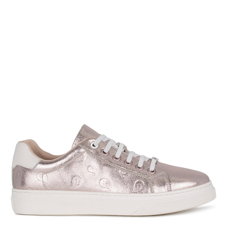 Women's Metallic Leather Universal Sneakers TO 5201914 GLZ