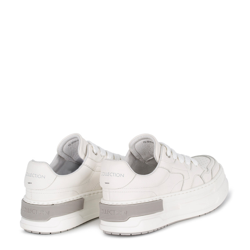 Unisex Grey and White Perseus Sneakers TO 5206014 WHT