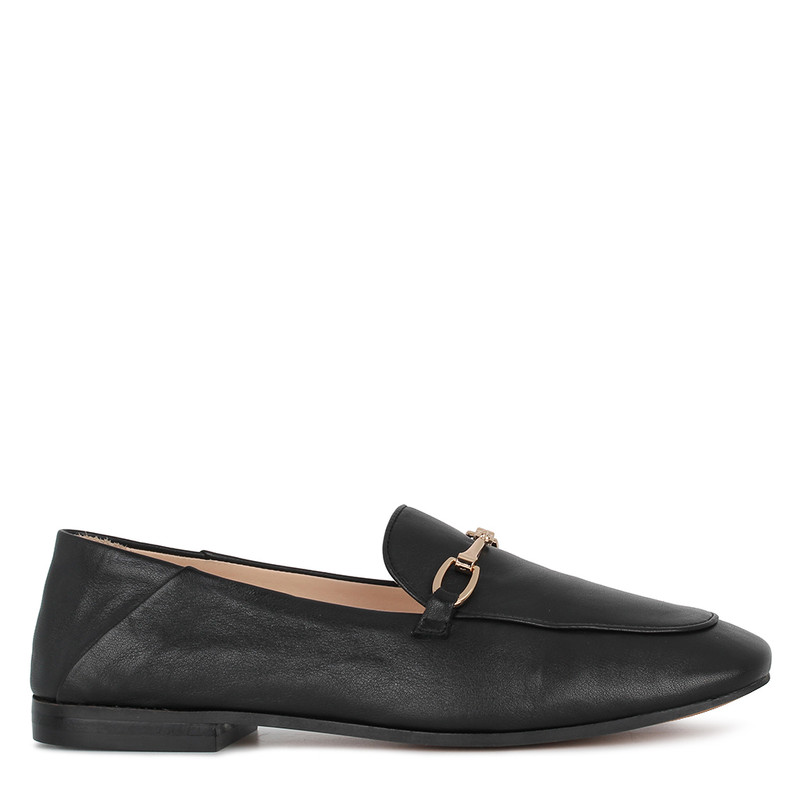 Women's Black Slip On Loafers GQ 5209914 BLK