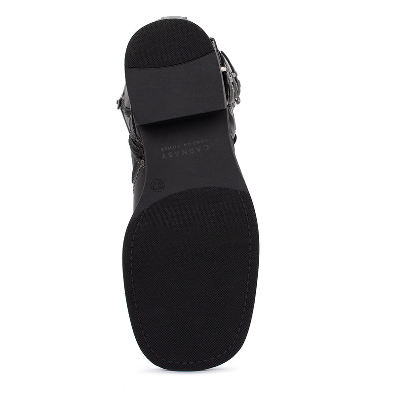 Women's Black Autumn Biker-Style Boots GC 5432924 DGZ Women's Black Autumn Biker-Style Boots GC 5432924 DGZ