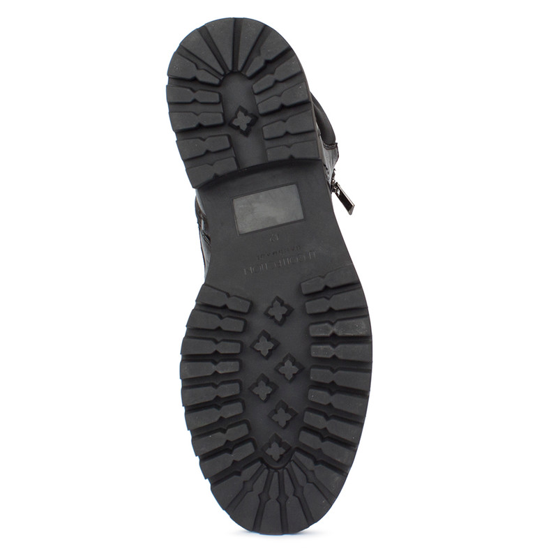 Men's Black Winter Leather Boots with High Sole MP 7531014 BLA Men's Black Winter Leather Boots with High Sole MP 7531014 BLA