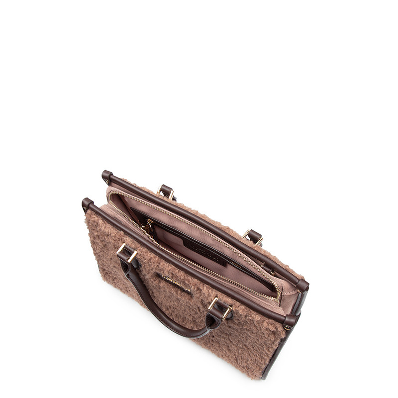 Women's Murano Bag in Eco-Fur with Leather Trim XB 5320124 TPB Women's Murano Bag in Eco-Fur with Leather Trim XB 5320124 TPB