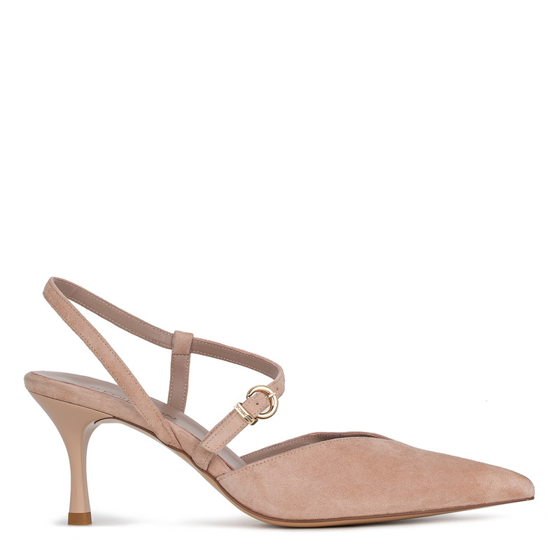 Women's Beiege Suede Summer Pumps GF 5168515 NDS