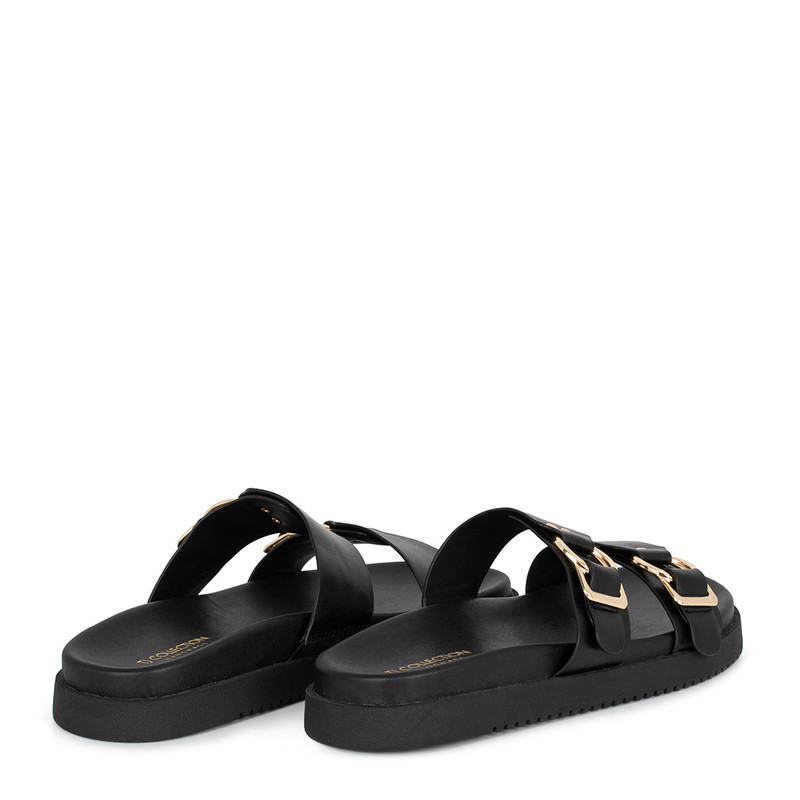 Women's Double Strap Black Sandals GW 5110815 BLK