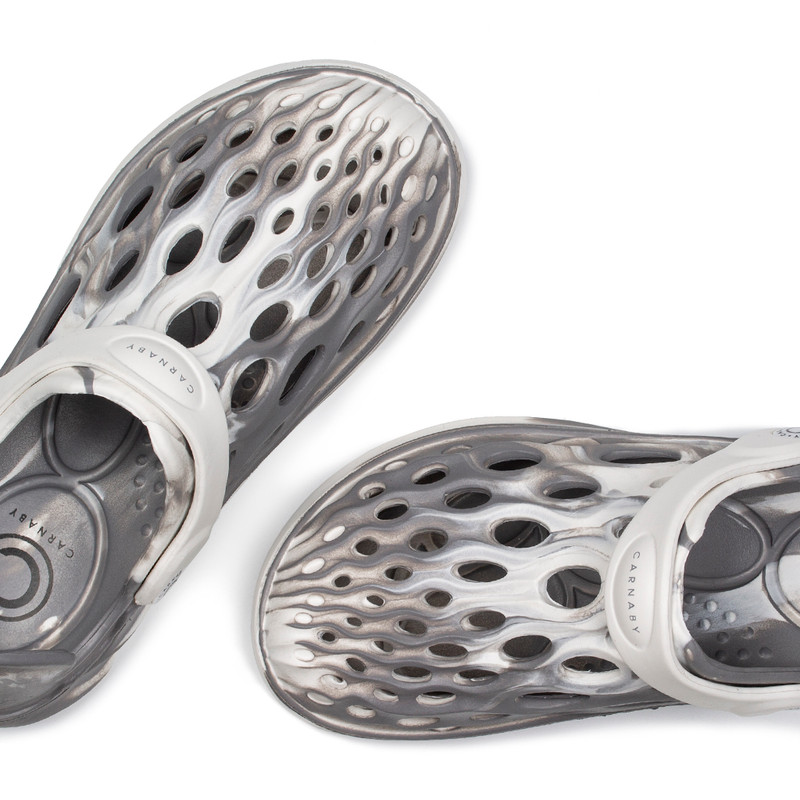 Women's White and Grey Sandals in Unisex Style MU 5100725 WHG
