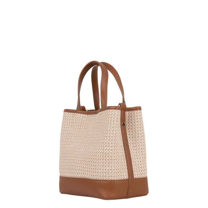 Women's Mixed Material Cremona Bag YJ 5213925 CMB