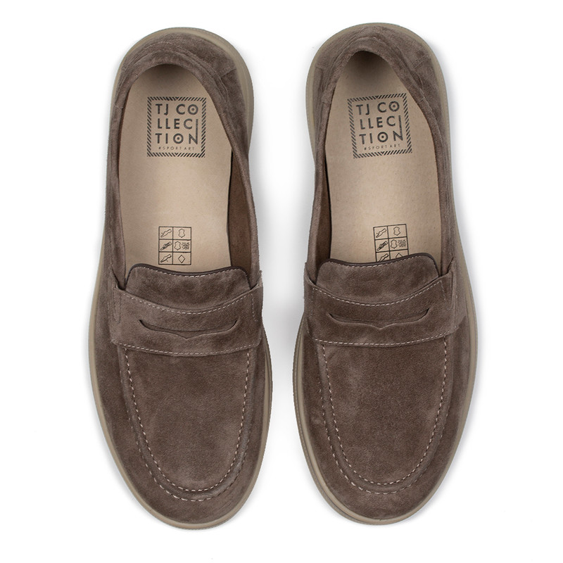 Men's Sandy Brown Suede Loafers GO 7210915 TPS