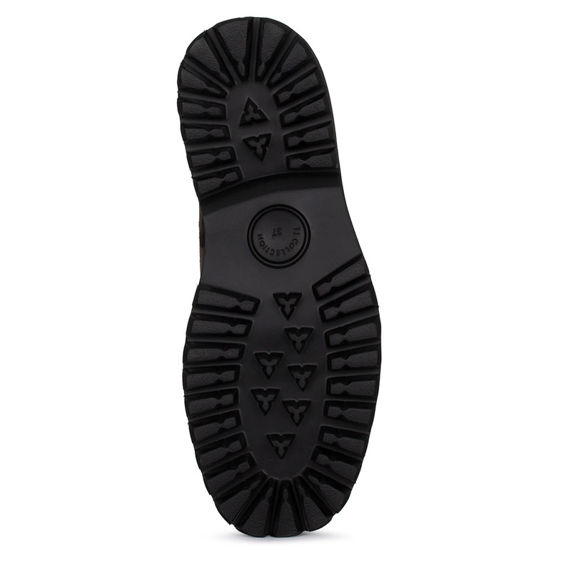 Women's Brown Suede Derby Shoes GB 5219915 BRS