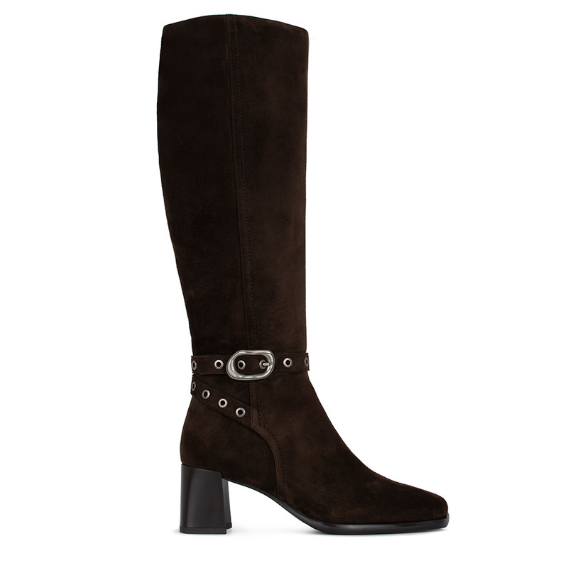 Women's Brown Suede Boots GF 5454415 DBS