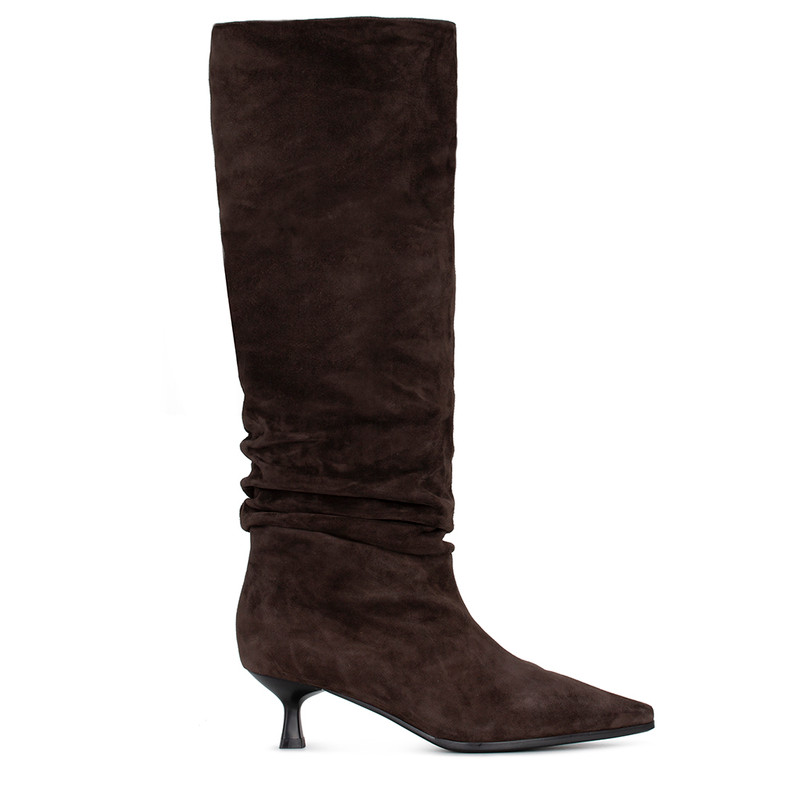 Women's Brown Suede Slouch Boots GG 5448415 BRS