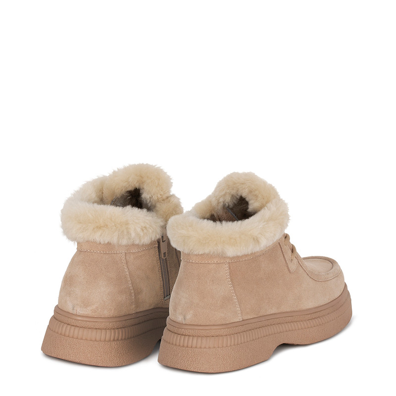 Women's Beige Suede Boots GJ 5518015 BGS