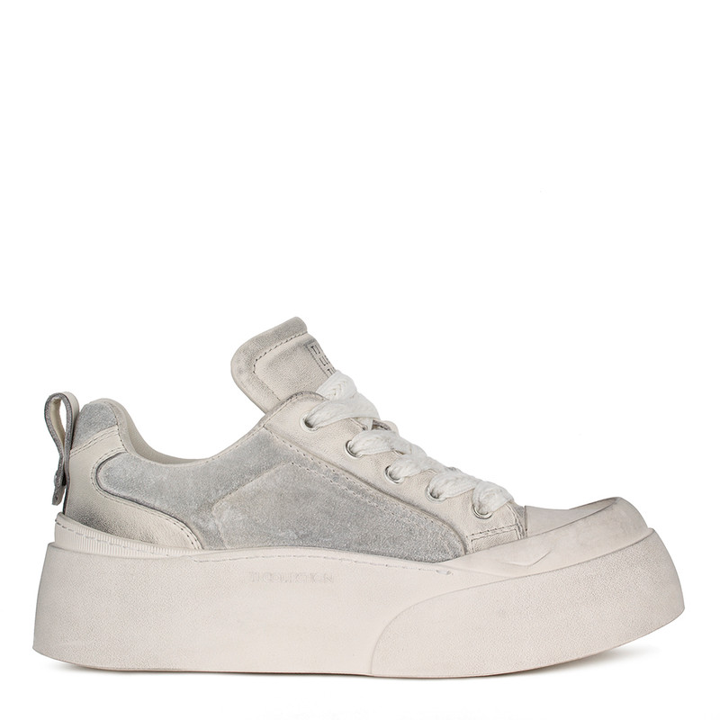 Women's Off-White Mixed-Material Sneakers TO 5202915 WHV