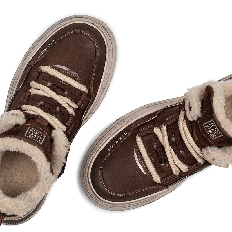 Women's Brown Nubuck Sneakers TO 5803515 BRB