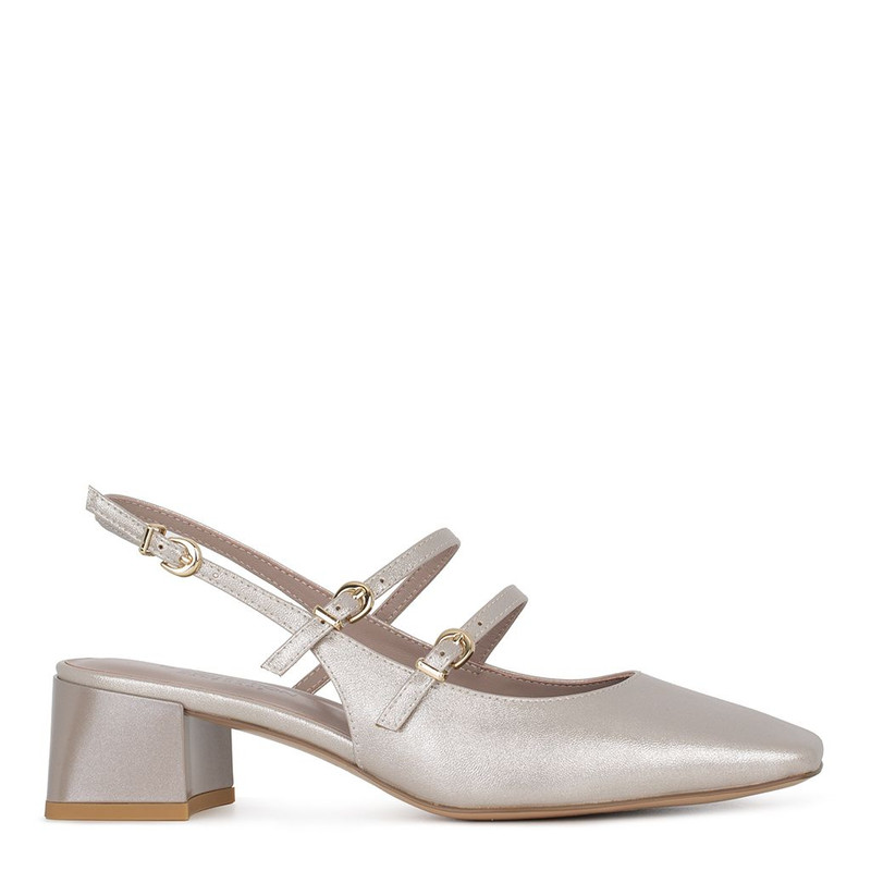 Platinum Heels with Straps GF 5145026 PLZ