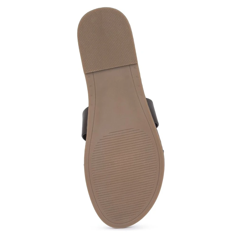 Dark Brown Leather Slippers GW 5100516 DBR