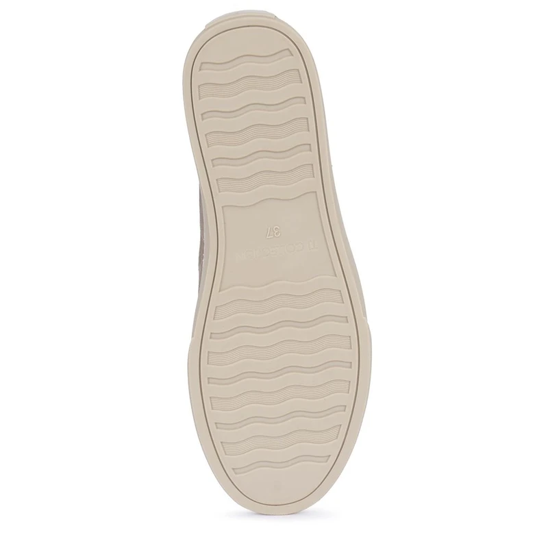 Beige Low-Top Suede Sneakers TO 5201916 TPS