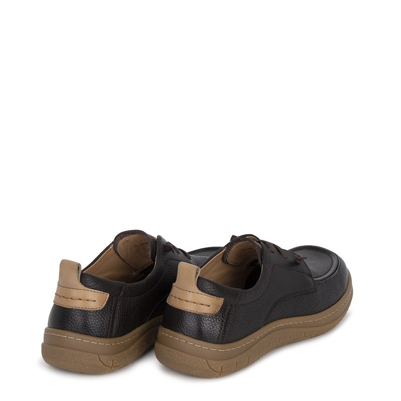 Brown Leather Unisex Derby Shoes TO 5208016 DBI