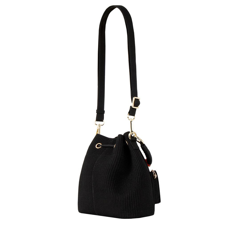 Black Drawstring Bag with Detail YN 5160926 BLF