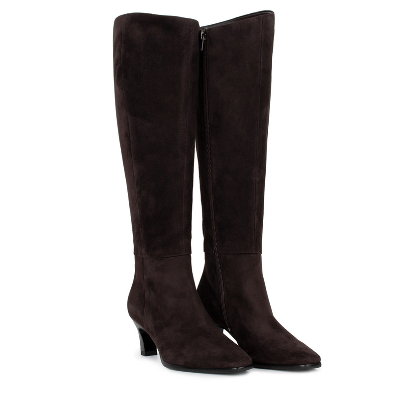 Women's Brown Suede Boots GF 5450616 DBS