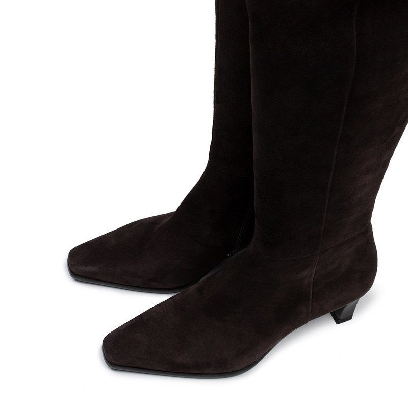 Women's Brown Suede Boots GF 5450616 DBS