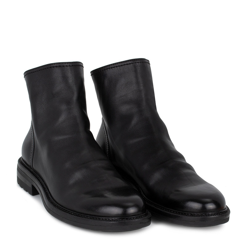 Men's Black Boots with Back Zipper GN 7322416 BLI