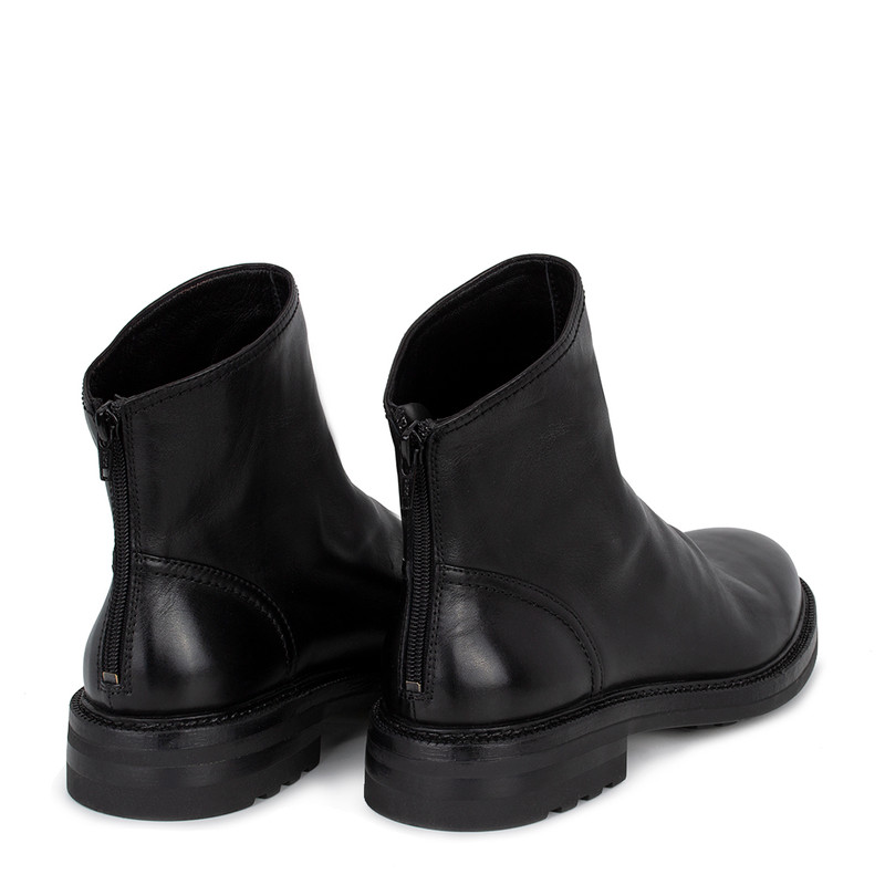 Men's Black Boots with Back Zipper GN 7322416 BLI