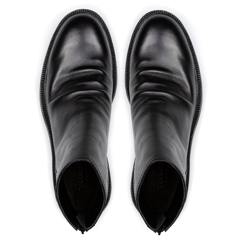 Men's Black Boots with Back Zipper GN 7322416 BLI