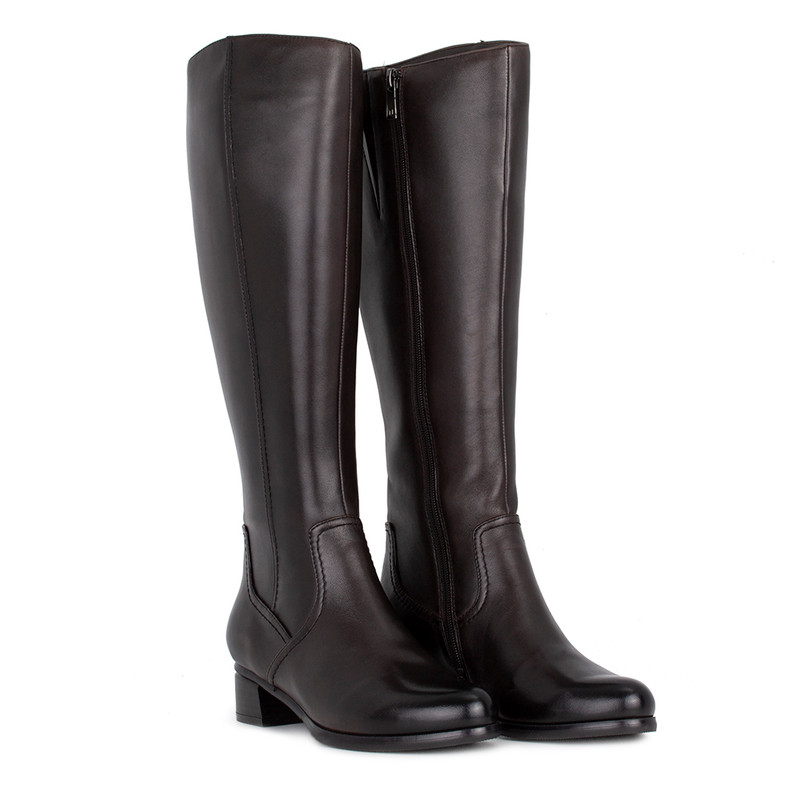 Women's Brown Leather Boots GP 5434516 BRI