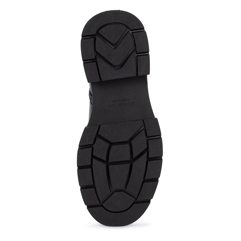 Women's Black Leather Winter Boots GP 5528616 BLI