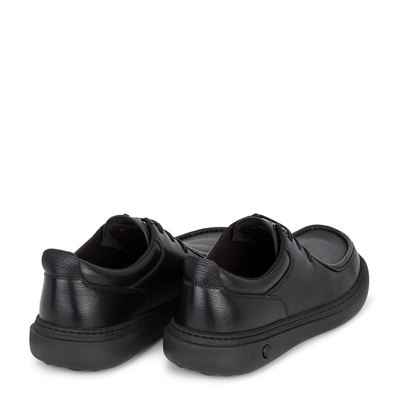 Men's Black Soft Moccasin Shoes TL 7215816 BLI