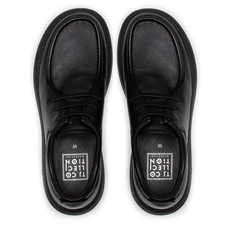 Men's Black Soft Moccasin Shoes TL 7215816 BLI