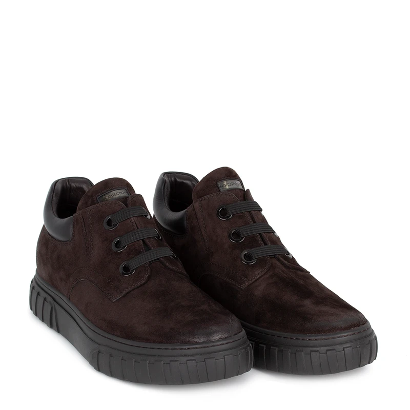 Men's Brown Suede Sneakers TL 7319116 DBS